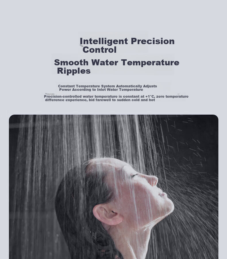 SUPOR Instant Electric Water Heater for Bathing, Home Use, 7000W Constant Temperature Rapid Heating, Stepless Frequency Conversion, Small Kitchen Hot Water Tank, Water And Electricity Separation, Tankless Design without Storage ZR01 6