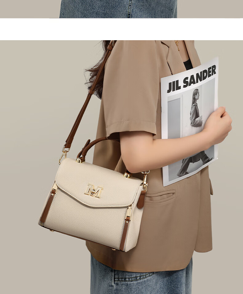 Aiqinghai Women's Handbag, Cowhide Crossbody Bag, Shoulder Tote Bag, Light Luxury Brand, Birthday And Mother's Day Gift, Practical Present for Mom 2