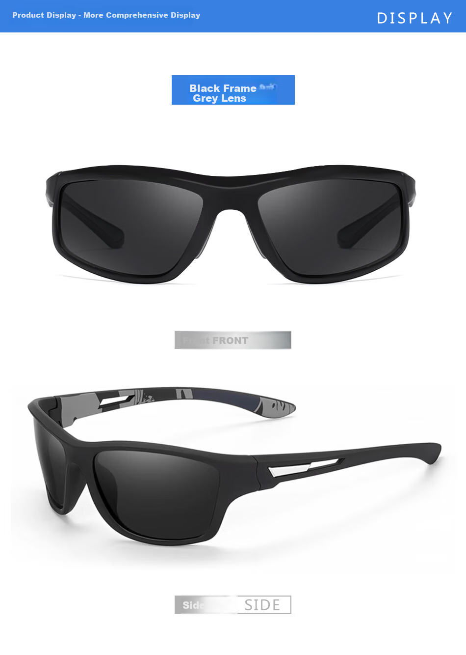 DRATRA Sunglasses for Men, High-Definition Polarized Driving Glasses, Cycling Glasses, Fishing Sunglasses, Driving Sun Protection Glasses, Father's Day Gift 4