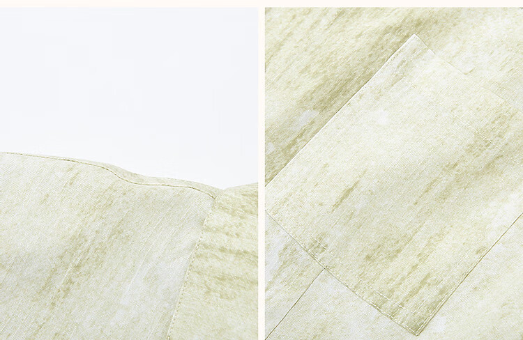 Dme [Zhi Gan Gongzhuang] Summer Faux Bamboo Joint Linen Two-Tone Gradient Lapel Straight-Fit Slimming Women's Dress 5