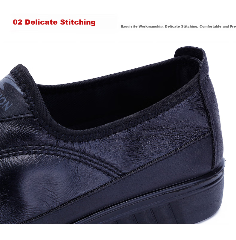 Ankang Old Beijing Cloth Shoes, Women's Soft-Soled Breathable Soft-Faced Shoes for Middle-Aged And Elderly, Lightweight Casual Round-Toe Shoes for Seniors AK77701 Black Size 40 5