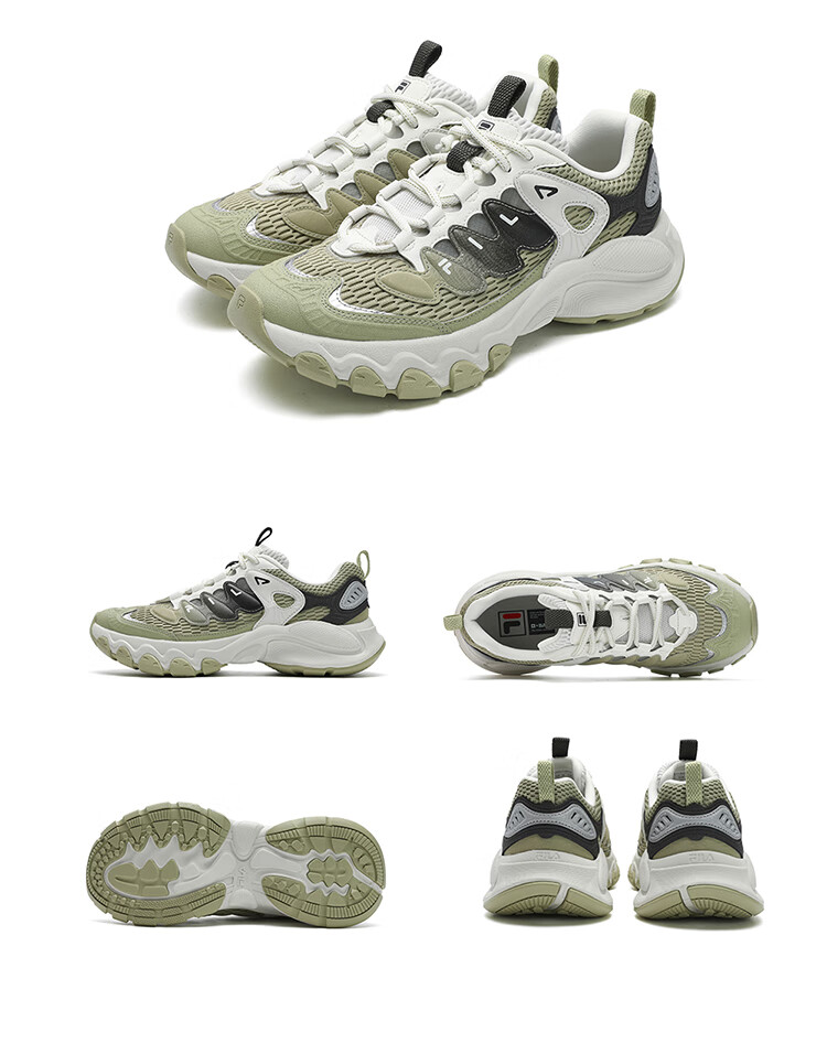 FILA Mushroom Sneakers Modern Sports Shoes Men's Autumn Winter Thick Sole Casual Dad Shoes 42