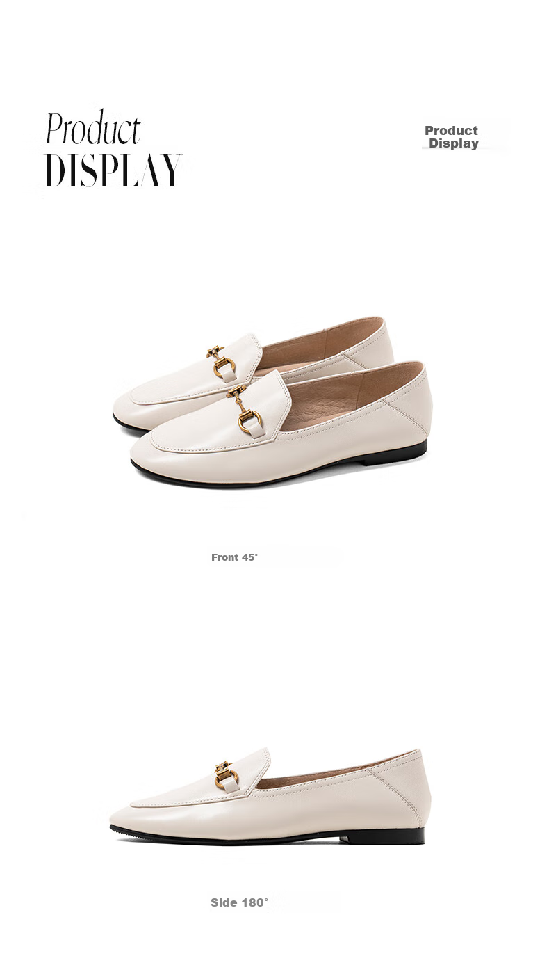 COMELY Genuine Leather Loafers for Women, Spring And Summer New Style, Sheepskin Flat Slip-On Shoes, Comfortable Versatile Leather Shoes, Black, Size 40 14