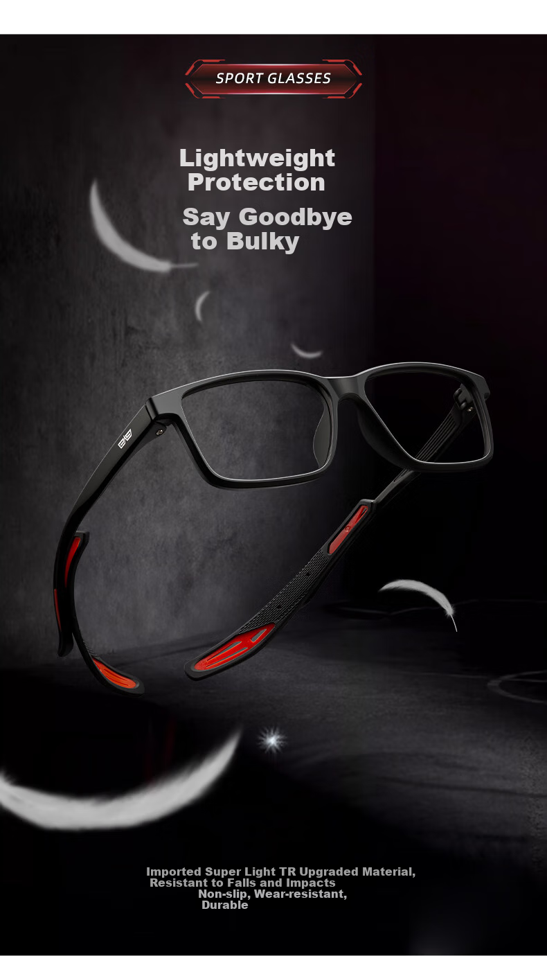 CAPONI Sports Myopia Glasses for Men, Professional Basketball And Football Protective Goggles, Anti-Blue Light Eye Protection, Ultra-Light Eyeglass Frames for Outdoor Cycling 5