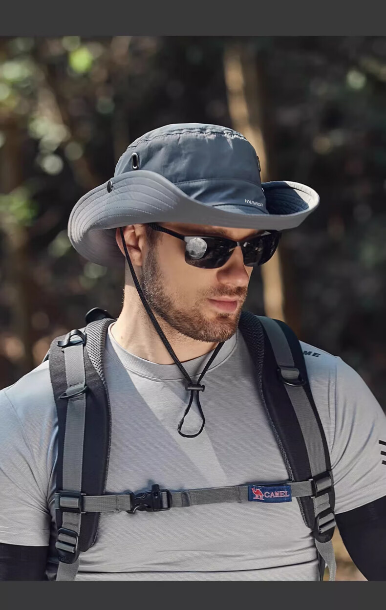 Huili Sun Protection Hat for Men And Women, Quick-Drying Summer Visor Cap, Outdoor Cycling Hiking Hat, Casual UV-Resistant Fisherman Hat, Trendy 14