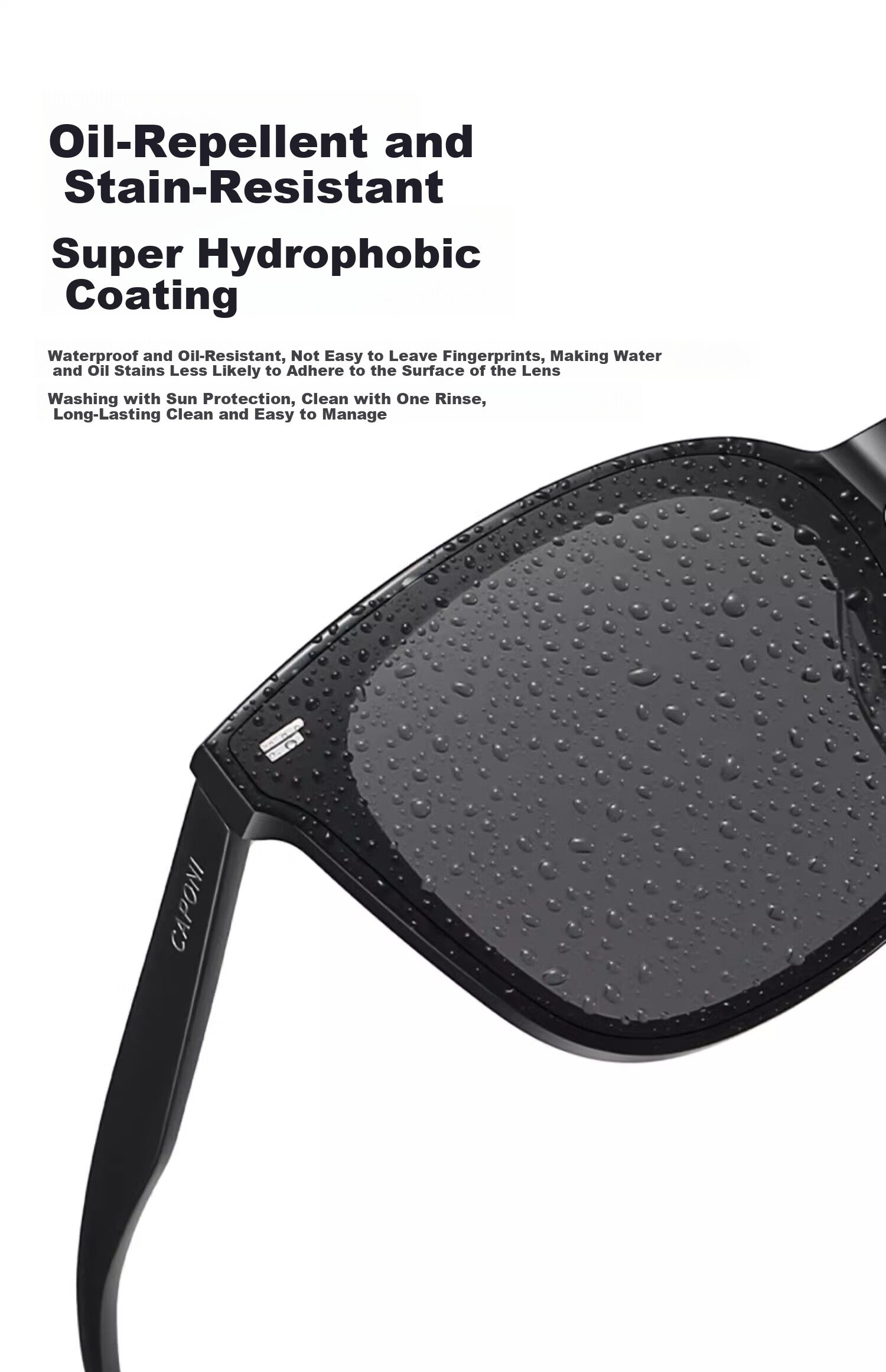 CAPONI Polarized Sunglasses Unisex 2026 New Driving Sun Glasses UV Protection Trendy 21