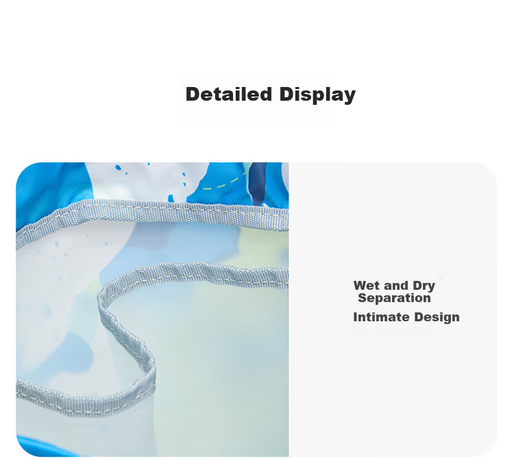 ANTA Children's Swim Bag with Dry-Wet Separation, Waterproof Storage, for Boys And Girls, Sports Fitness Bag, Swimming Equipment Storage Swim Bag 17