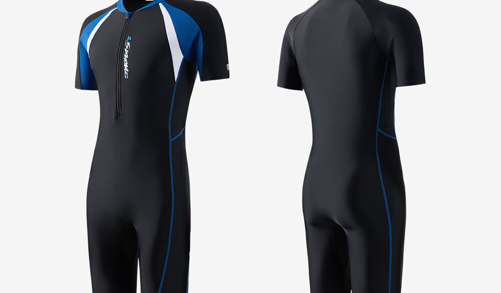 Li-Ning Men's One-Piece Swimsuit, for Teenagers And Adults, Professional Warm Winter Swimwear, for Older Children And Middle School Boys 11