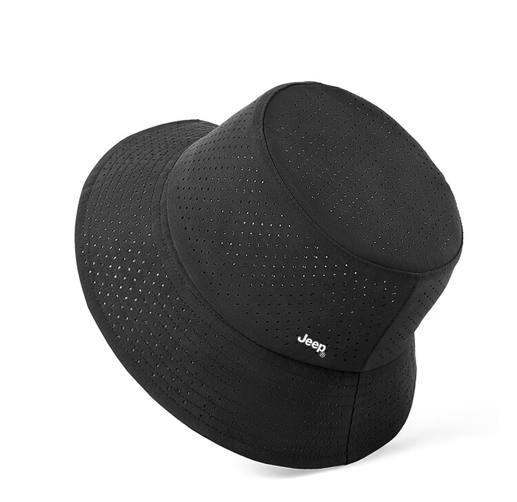 JEEP Men's Summer Fisherman Hat, Outdoor Mesh Breathable Bucket Hat, Sun Protection Hiking Cap for Women, Rock Gray 27