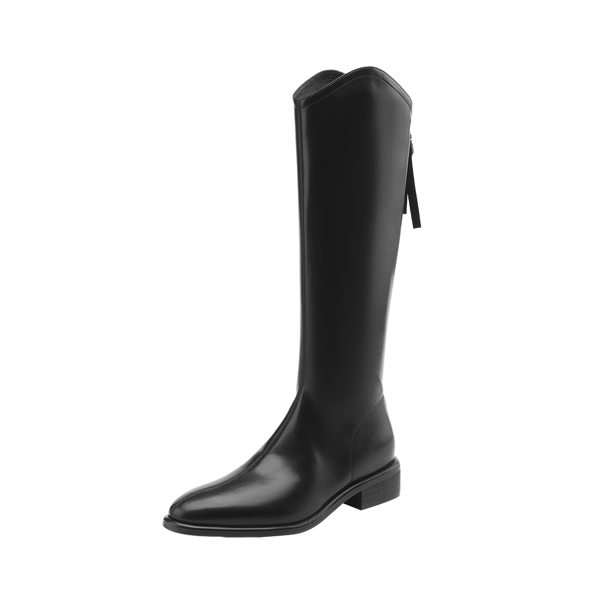 DAPHNE V-Neck Women's Long Boots Winter New Pointed Toe High Tube Riding Boots Long Boots 4023605059 Black 38