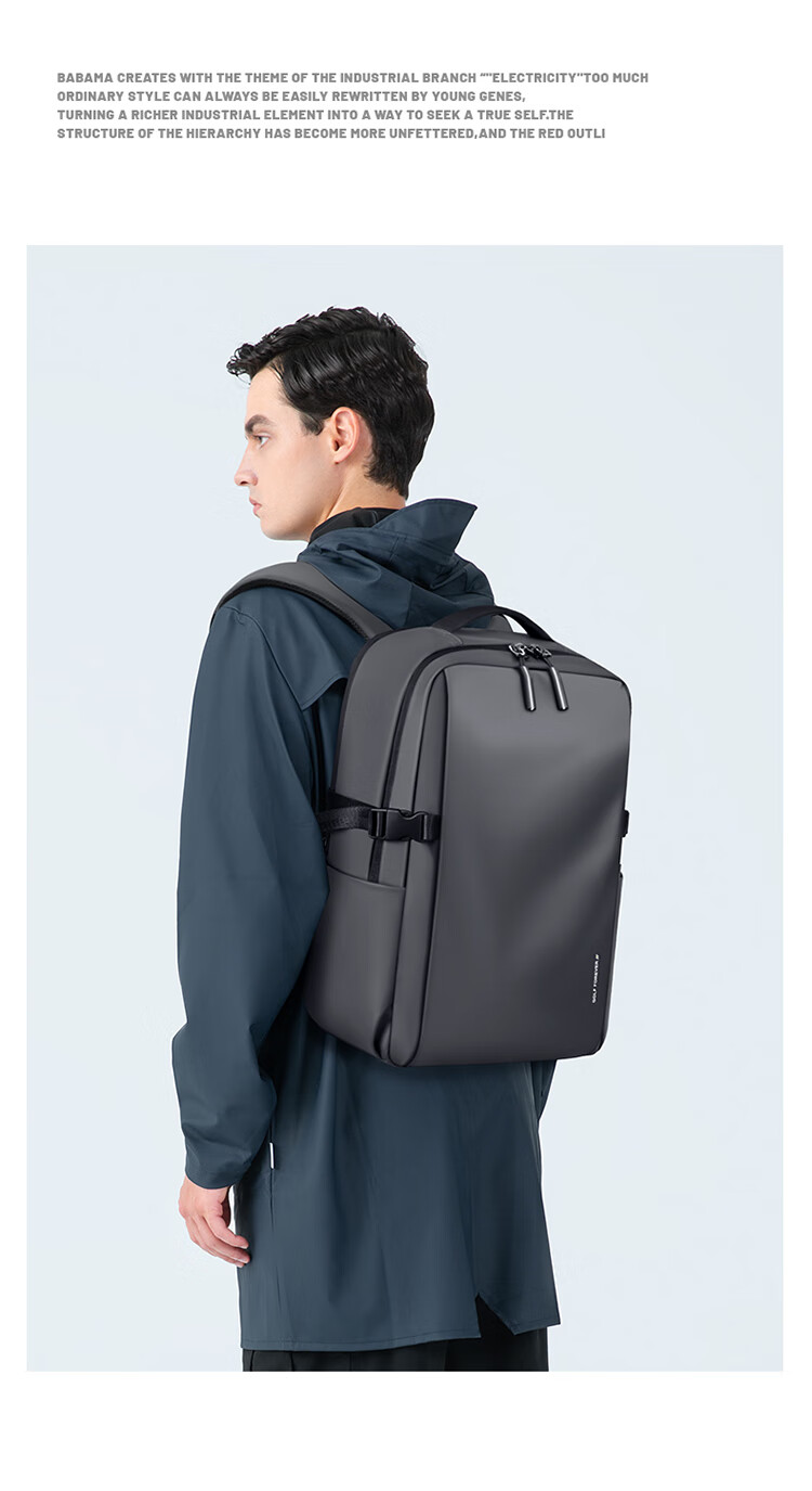 GOLF Backpack for Men, Travel Backpack, 17.3-Inch Laptop Bag, Student Schoolbag, Water-Resistant Commuter Business Trip Backpack 12