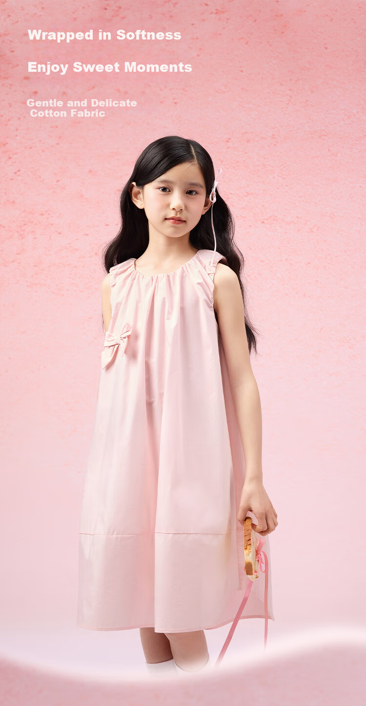 BALABALA Girls' Dress, Children's Summer Dress, Sleeveless Dress for Older Kids, Sweet Style, 208225111024 4