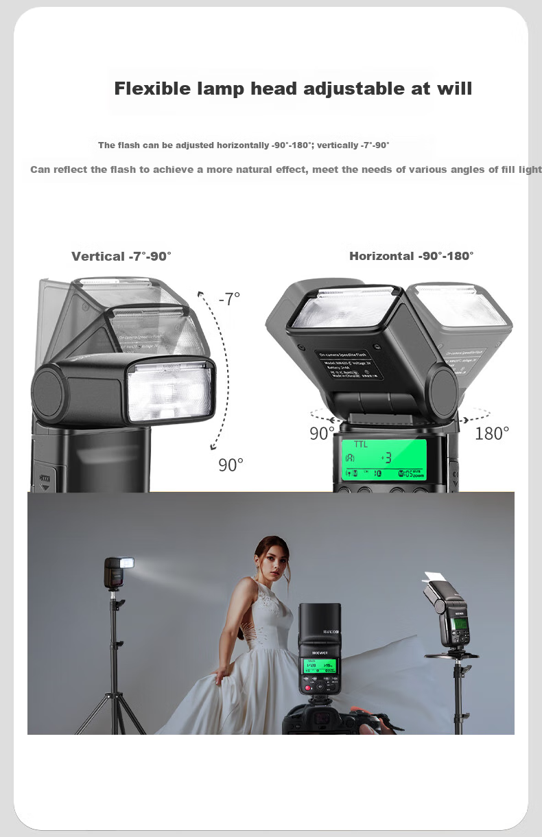 NEEWER NW420 Hot Shoe Flash for Sony Cameras, DSLR And Mirrorless, TTL Front And Back Curtain Sync External Flash for Photography Portrait And Wedding 11