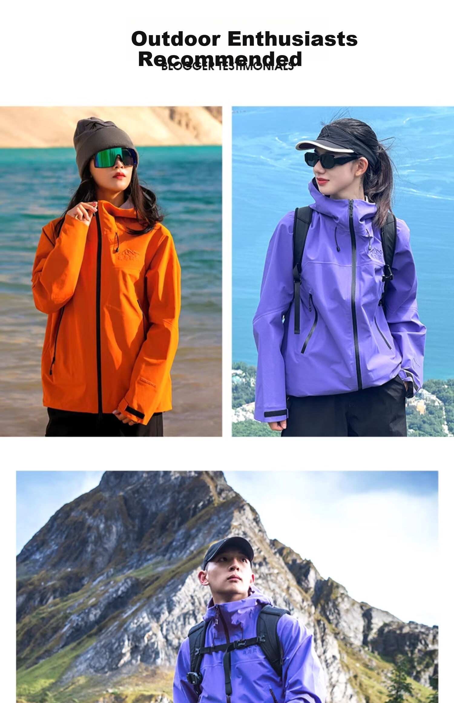 CAMEL [Himalaya Series] Outdoor Windproof And Rainproof Hard Shell Jacket for Men And Women, 3L H3500 A34CA31848 2