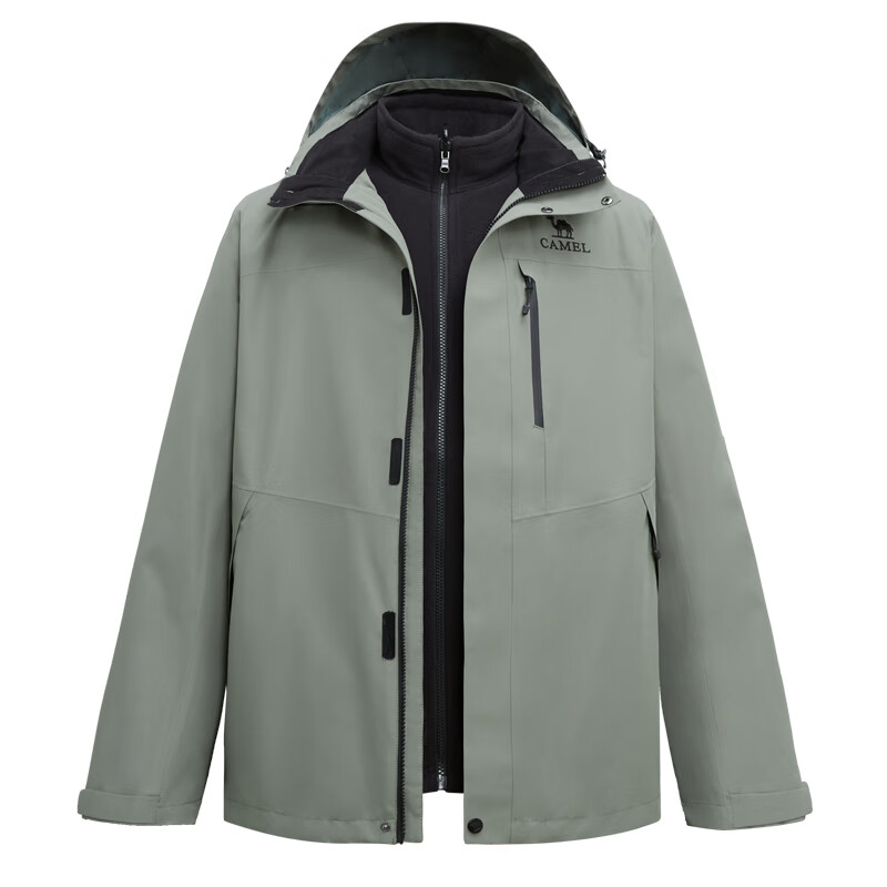 Camel Jiao Long 3.0 3-in-1 Outdoor Waterproof Windproof Autumn Winter Hiking Jacket Unisex