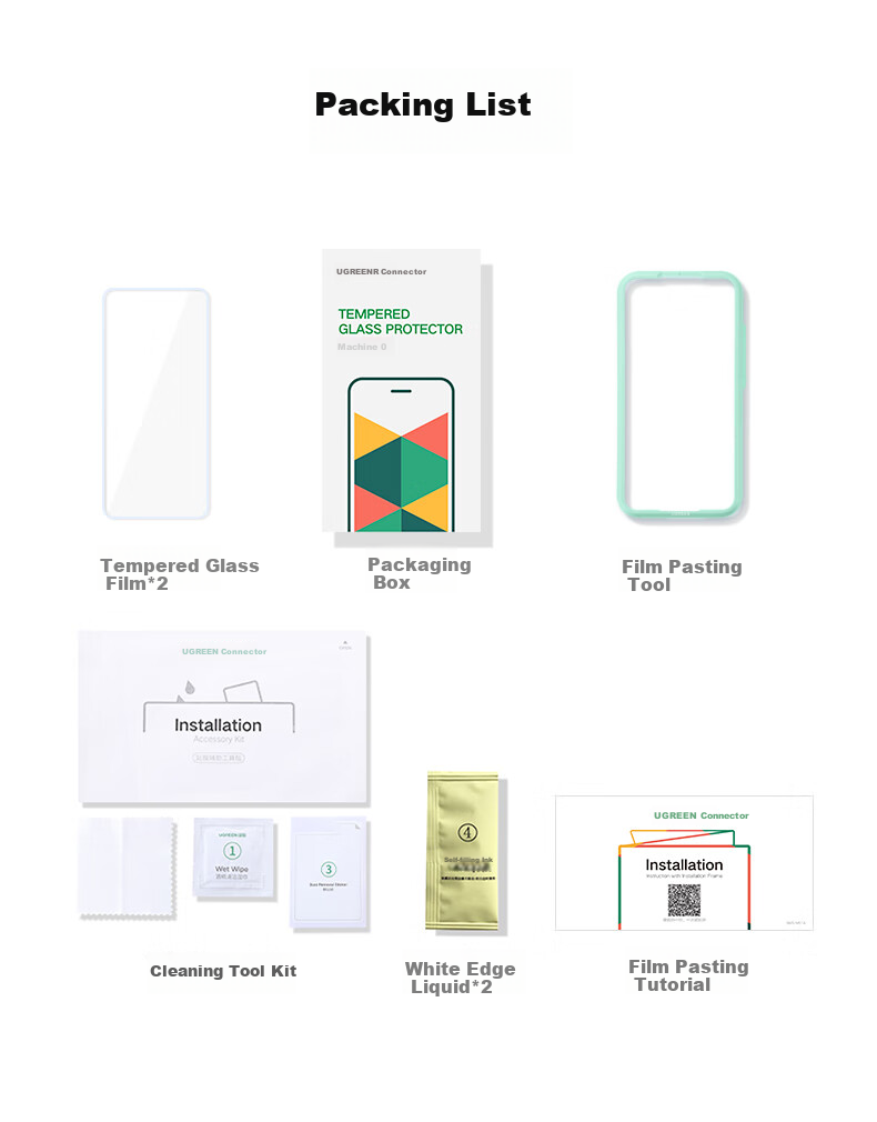 UGREEN [Fingerprint Instant Unlock] Tempered Glass Screen Protector for Redmi K80 Pro Edition, Ultra New Full-Screen Non-Cutting Ultra HD Anti-Shatter Anti-Drop Anti-Fingerprint Phone Film 12