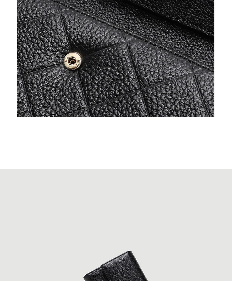 YUYULA Leather Women's Wallet, Large Capacity Clutch Bag, Long Style with Multiple Card Slots, Coin Purse, Light Luxury Leather Wallet, Birthday Gift 7