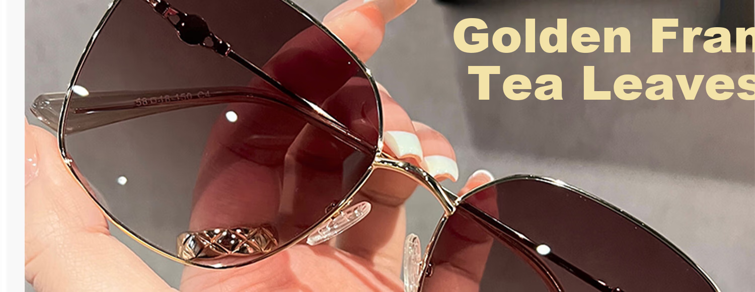 Boshide Sunglasses, Large Frame Polarized Sunglasses with Gradient Brown Lenses, High-End Look, Face-Slimming Effect on Instagram, Gold Frame with Brown Lenses 3