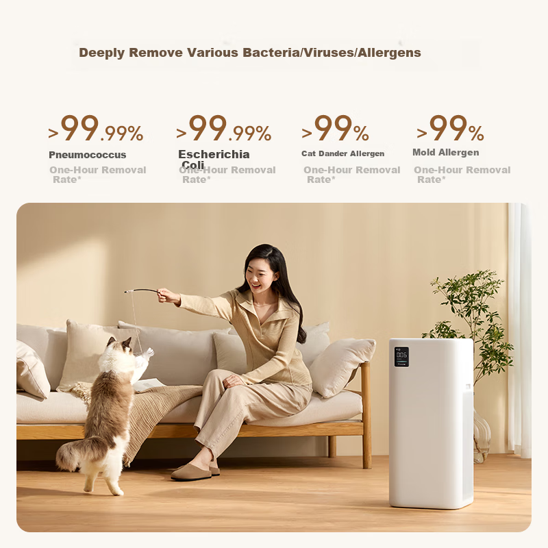 树新风空气净化器 除甲醛异味除过敏认证 家用宠物大空间全效K3净化器【家电国家补贴】