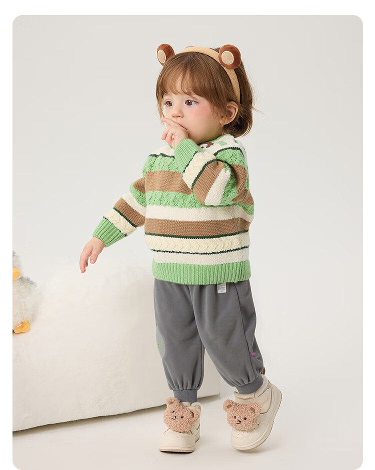 BALABALA BalaOne Loose-Fitting Joggers Pants for Boys And Girls, Winter Warm Trousers 209425108202 13