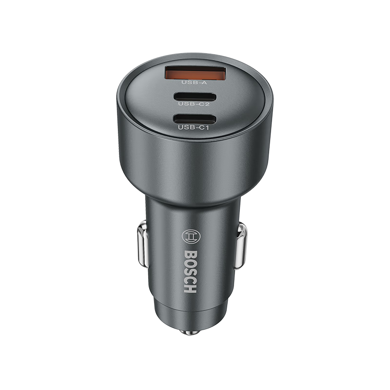 BOSCH SC500 Car Charger Cigarette Lighter Adapter Triple USB Car Charger Fast Charging Adapter