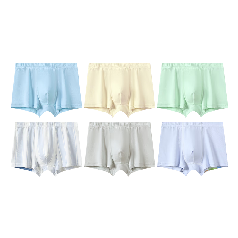 FENTENGCARE Kids Underwear 7A Antibacterial 6-Pack 100% Cotton Gusset Cartoon Boys Boxer Briefs