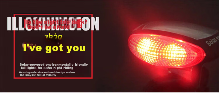 Adandyish Bicycle USB Rechargeable Tail Light, Night Rear Warning Light, Mountain Bike High-Brightness Strobe Light, Random Style 14