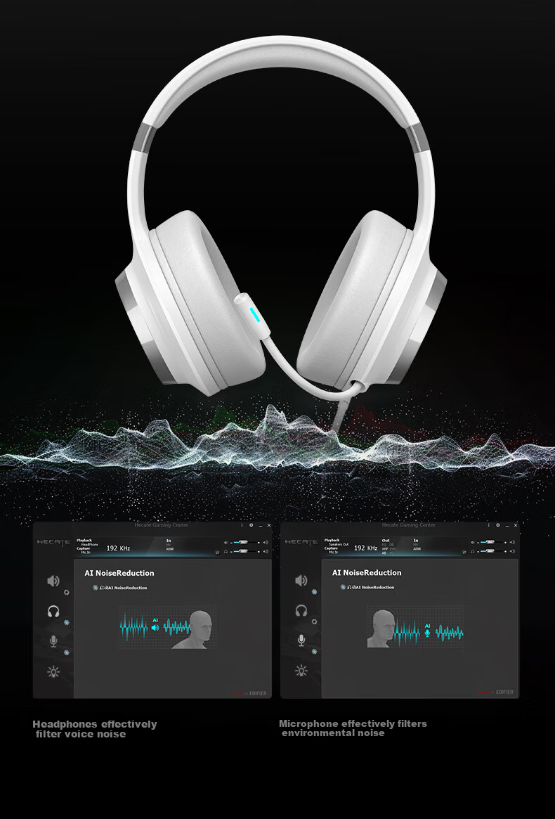 EDIFIER HECATE G4 PRO Wired Over-Ear Gaming Headset with USB 7.1 Channel, Wired Computer Gaming Headset with Noise Cancellation Microphone for PUBG And FPS Games, Silver-White 17