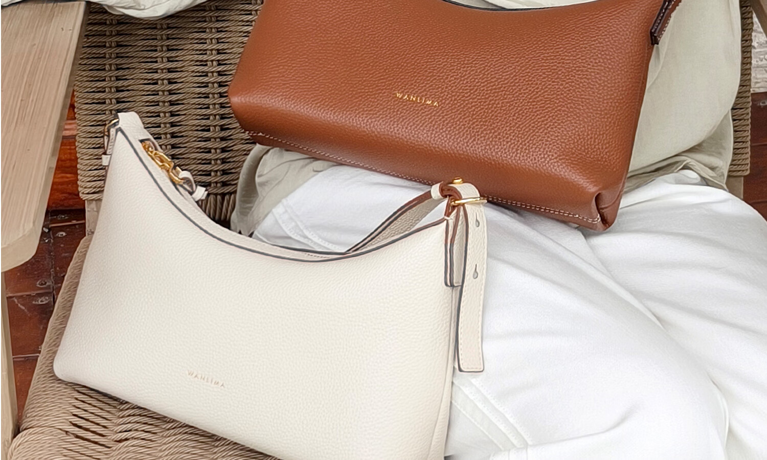 Wanlima New Women's Underarm Bag, Casual Commuter Cowhide Handbag, Fashionable Shoulder Crossbody Bag, Tote Bag, Birthday Gift for Girlfriend 2