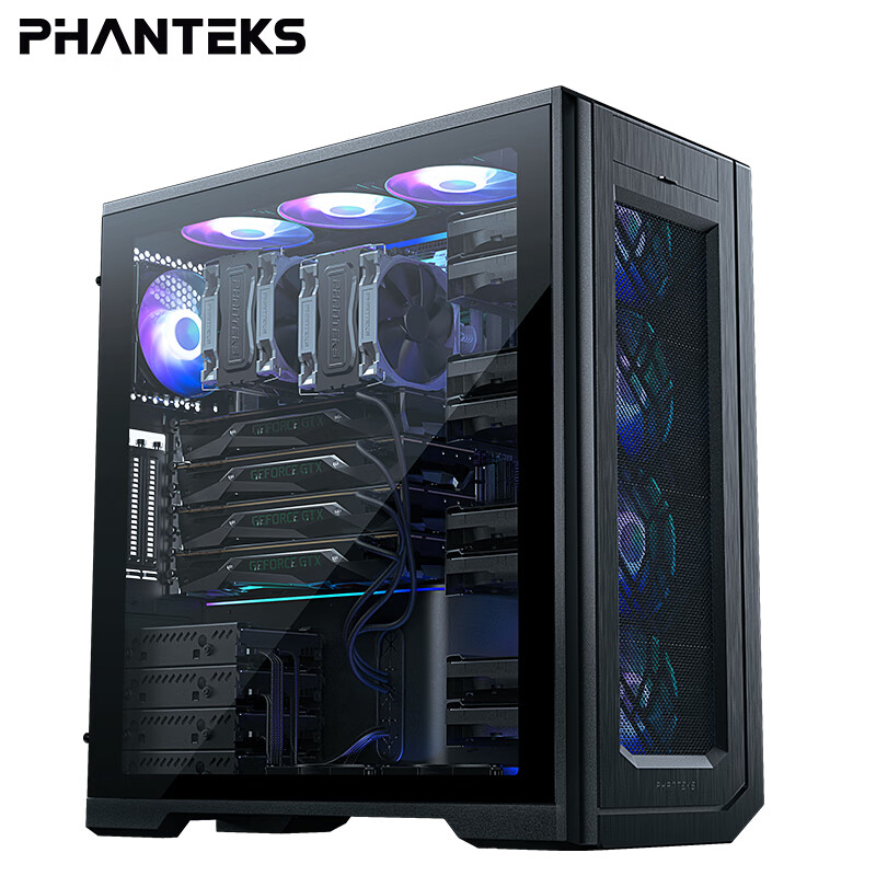 PHANTEKS PK620 Side-Transparent Server NAS Multi-Hard Drive AI Workstation Computer Case (Supports EATX/EEB Dual Motherboard/Dual Power Supply/5090/DL)