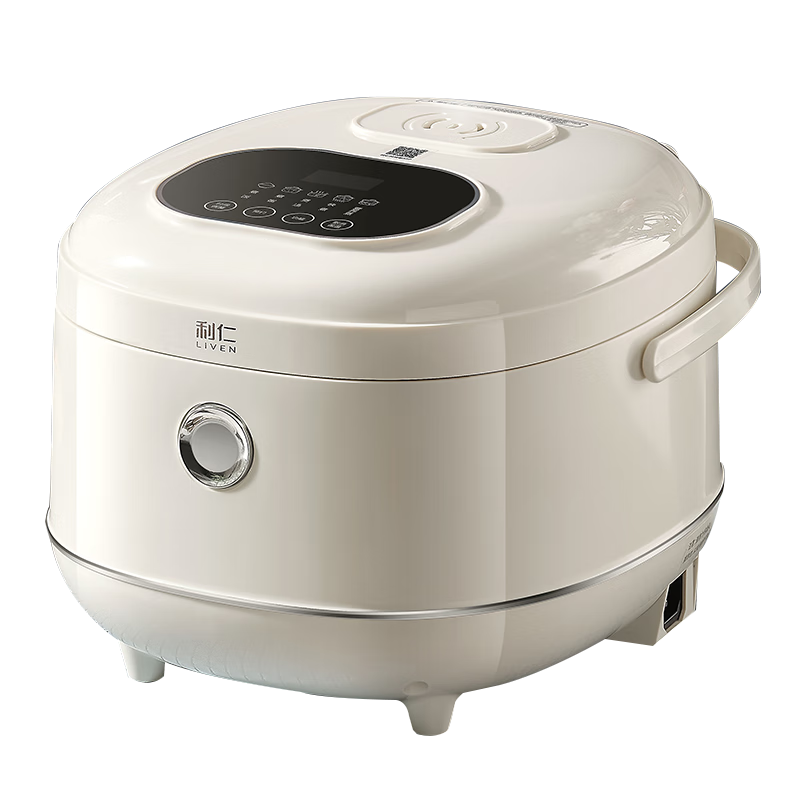 Liven Rice Cooker, Zero Fluorine Titanium Enamel Non-Stick Inner Pot, 3L Capacity, Small Household Electric Rice Cooker for 4-5 People, Smart Reservation Porridge Cooker And Rice Cooking Pot FB-D3568