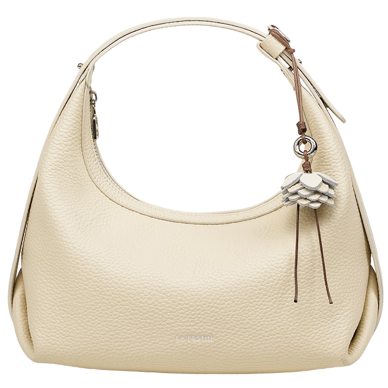 La Festin Medium-Sized Top-Grain Leather OO Bag, 2026 New Style Commuter Women's Handbag, Crossbody And Tote Half-Moon Bag, Birthday Gift for Girls