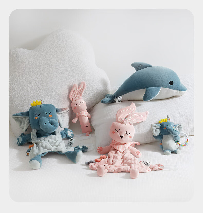 Babycare Sweet Dream Comforting Teether, Newborn Baby Comforting Toy, Plush Doll, Hand Toy, Chewable - Leaf Bear 18