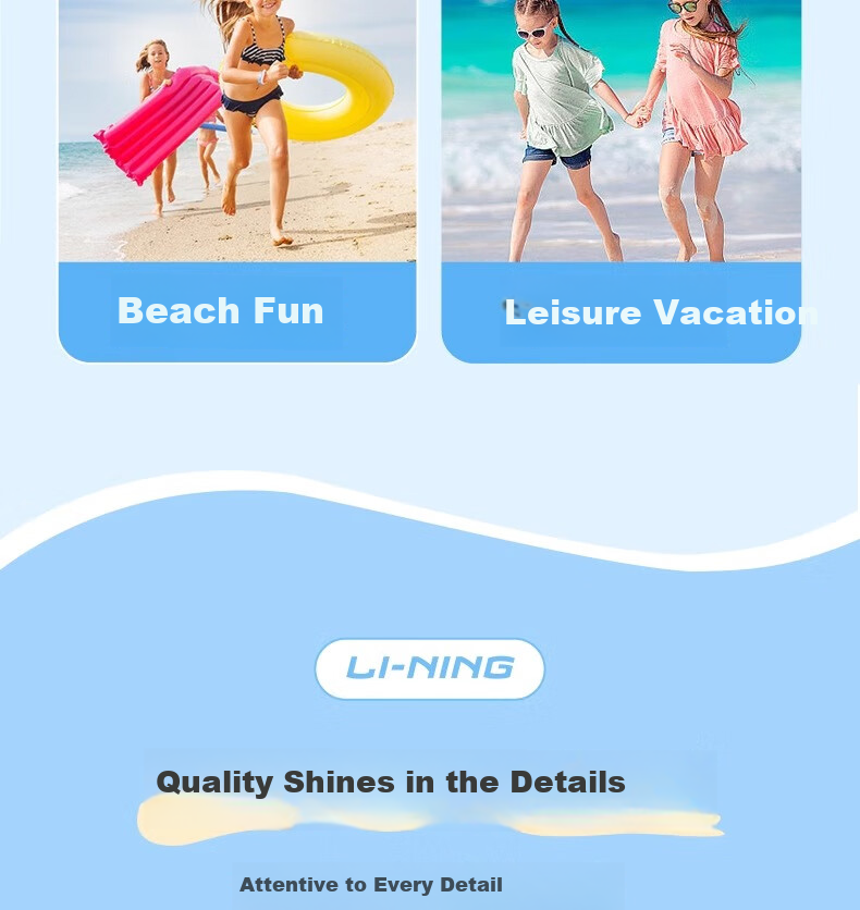 LI-NING Kids Life Jacket Buoyancy Vest Swimming Beginner Professional Safety High Buoyancy Swimwear for Children 18