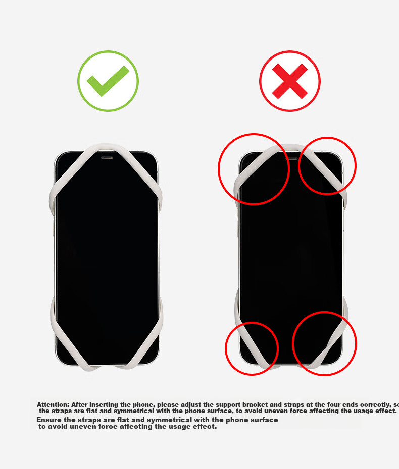 GUB Bicycle Riding Silicone Phone Mount, Road Bike Mountain Bike Electric Bike Stable Anti-Shock Anti-Drop Strap Bracket 9