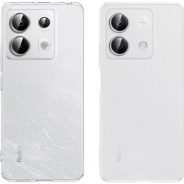 ESCASE Прозрачный ультратонкий чехол для Redmi Note 13 / Note 13 Pro, противоударный, анти-отпечатки, мягкий, простой стиль