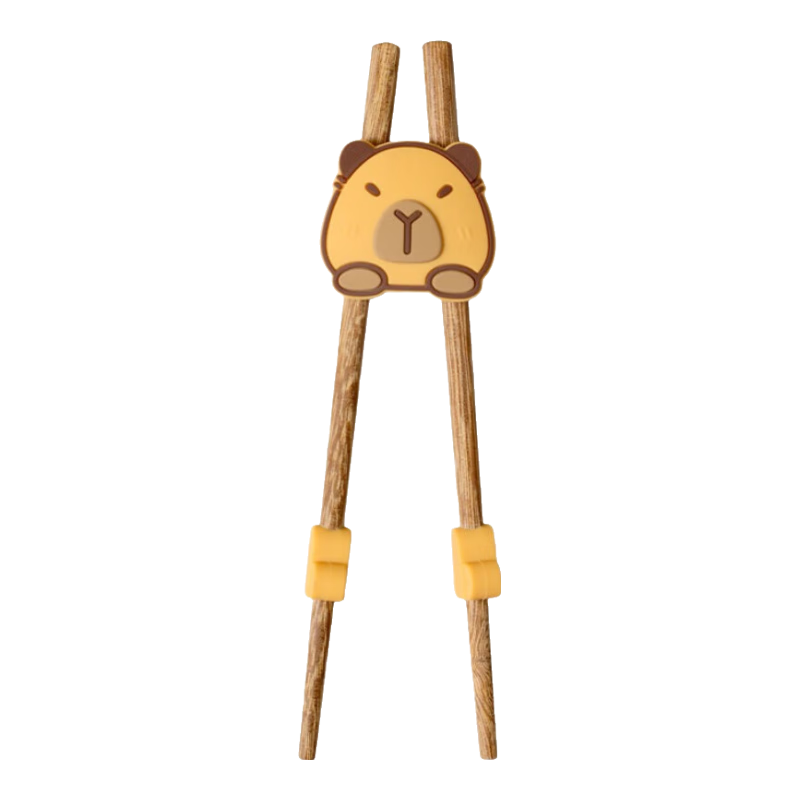 COODORA Children's Training Chopsticks for Ages 2-3 And 6, Baby-Specific Learning Chopsticks, Infant Eating Chopsticks, Wooden Auxiliary Tool