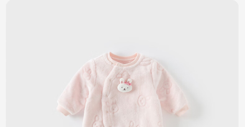 DAVE & BELLA Newborn Thermal Winter Romper Fleece Lined Baby Girl Boy Jumpsuit 15