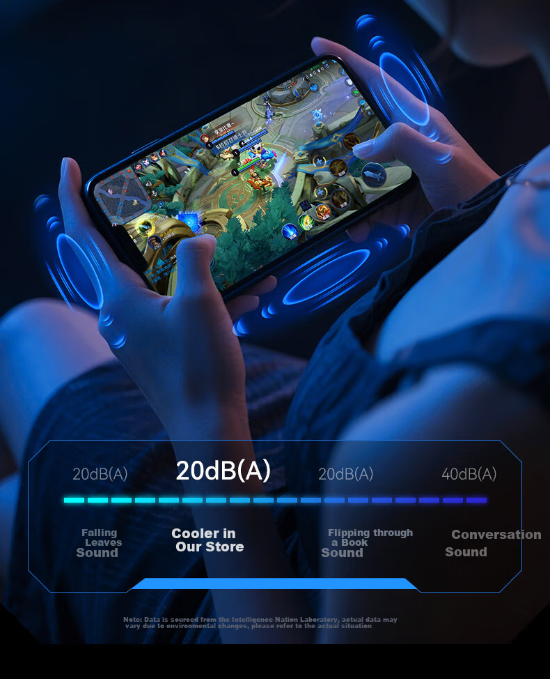 WITGOER [Three-In Phone Cooler] Wireless Charging Cooling Magnetic Flat Gaming Phone Stand Clip for E-Sports Live Streaming Semiconductor Cooling Compatible with Apple 38