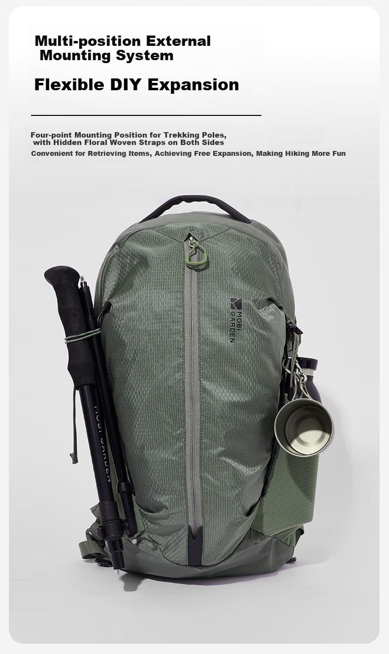 MOBIGARDEN Xiangchuan 2D Day Hiking Backpack, Outdoor Mountaineering Bag, Travel Backpack, NX24664015, Night Black 7