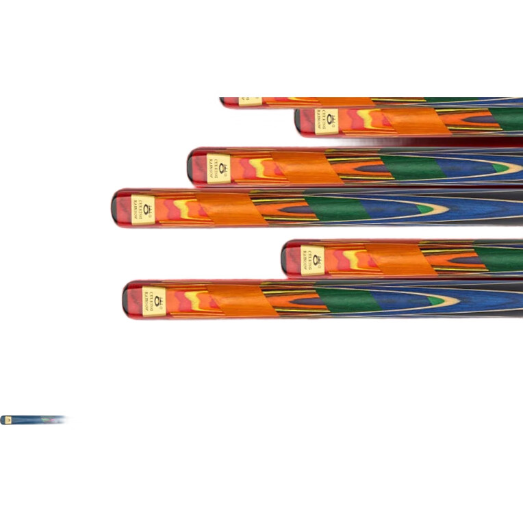 Aomi Rainbow Pool Cue, Snooker Small Tip, Black 8 Chinese Eight-Ball, Black 8 Medium Tip, 16 Color Billiard Cue, Straight Cue, 9.5mm