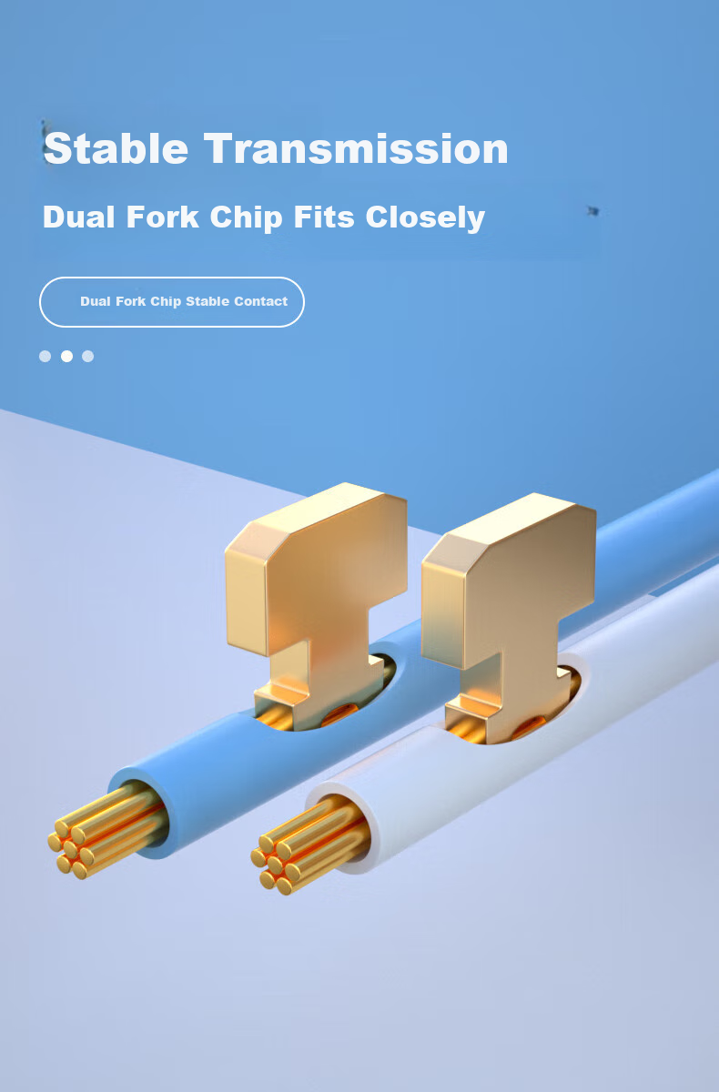 LIJIA Cat5e Short Crystal Head, 30U Unshielded Engineering Grade Network Connector, RJ45 Gold-Plated Cat5e Network Cable Connector, Pack of 30, LJ-5ES30 4