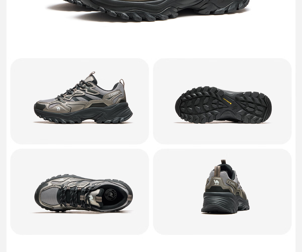 CAMEL Hiking Shoes 2025 Autumn New Breathable Thick Sole Non-Slip Lightweight Travel Sneakers 3035 Size 43 3