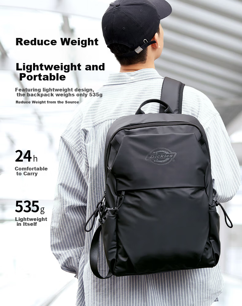 Dickies Backpack, Unisex Shoulder Bag for Commuting, Business Trips And Travel, Simple Design, Fits 15.6-Inch Laptop 7
