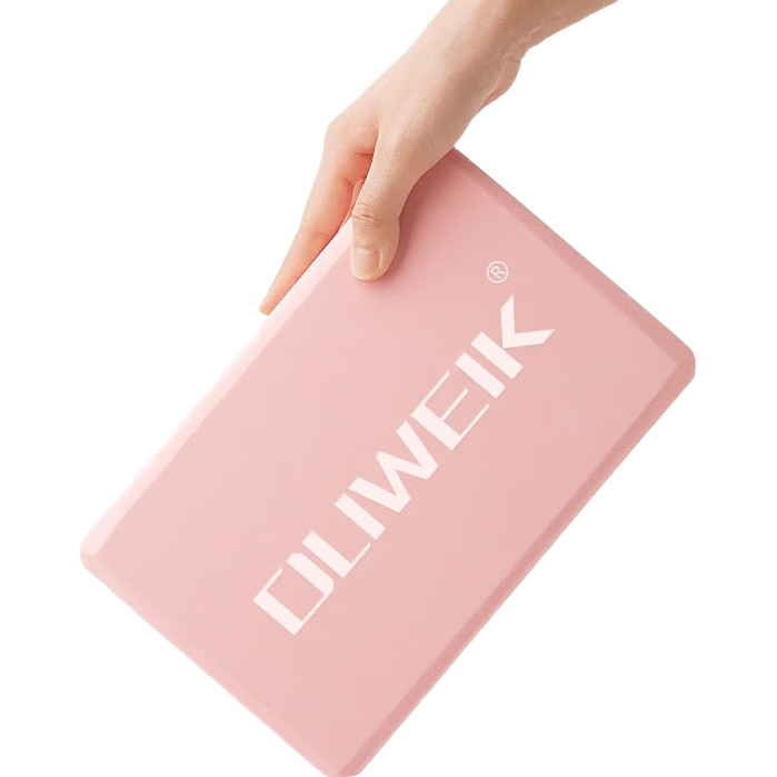 Набор из двух блоков для йоги Duweike, легкий, нескользящий, из EVA, цвет "skin pink"