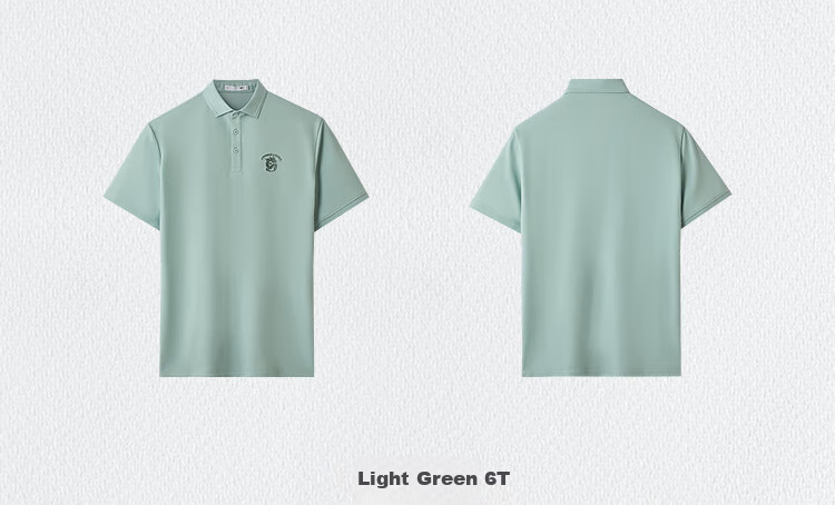 HLA Short-Sleeve Polo Shirt for Men, Chinese Dragon Cool Breathable Short-Sleeve Shirt for Men in Summer 10