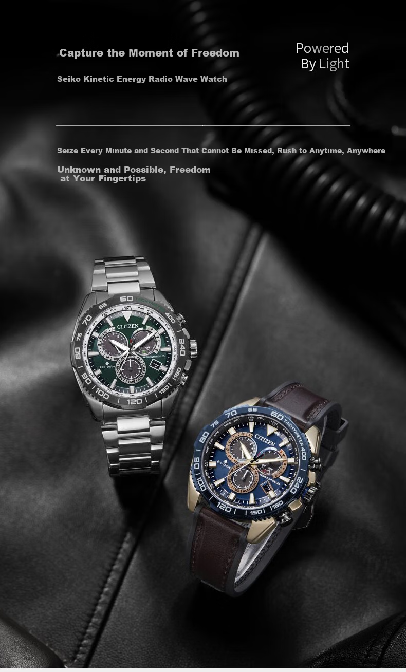 CITIZEN Watch PROMASTER Series, Eco-Drive Multi-Band Radio Stainless Steel Men's Watch, Gift for Boyfriend, CB5034-91W 1