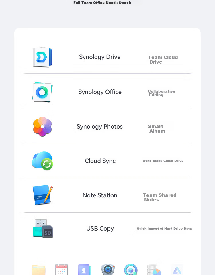 Synology DS725+ Dual-Core 2-Bay NAS Network Storage Server Team Private Cloud File Storage Sharing Data Management File Backup 12