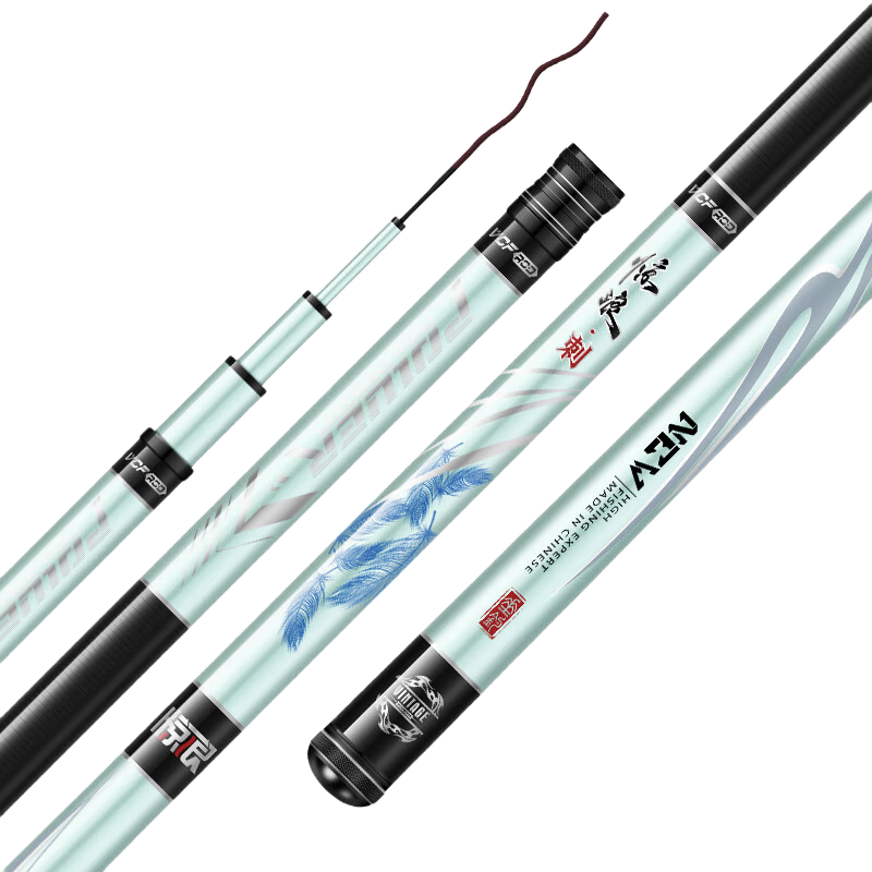 Jinglang Fishing Rod Hand Rod 3.6m Ultra-Light Hard Carbon Fiber Fishing Rod 28-Tone Comprehensive Carp and Crucian Carp Rod Platform Fishing Rod for Wild and Black Pit Fishing