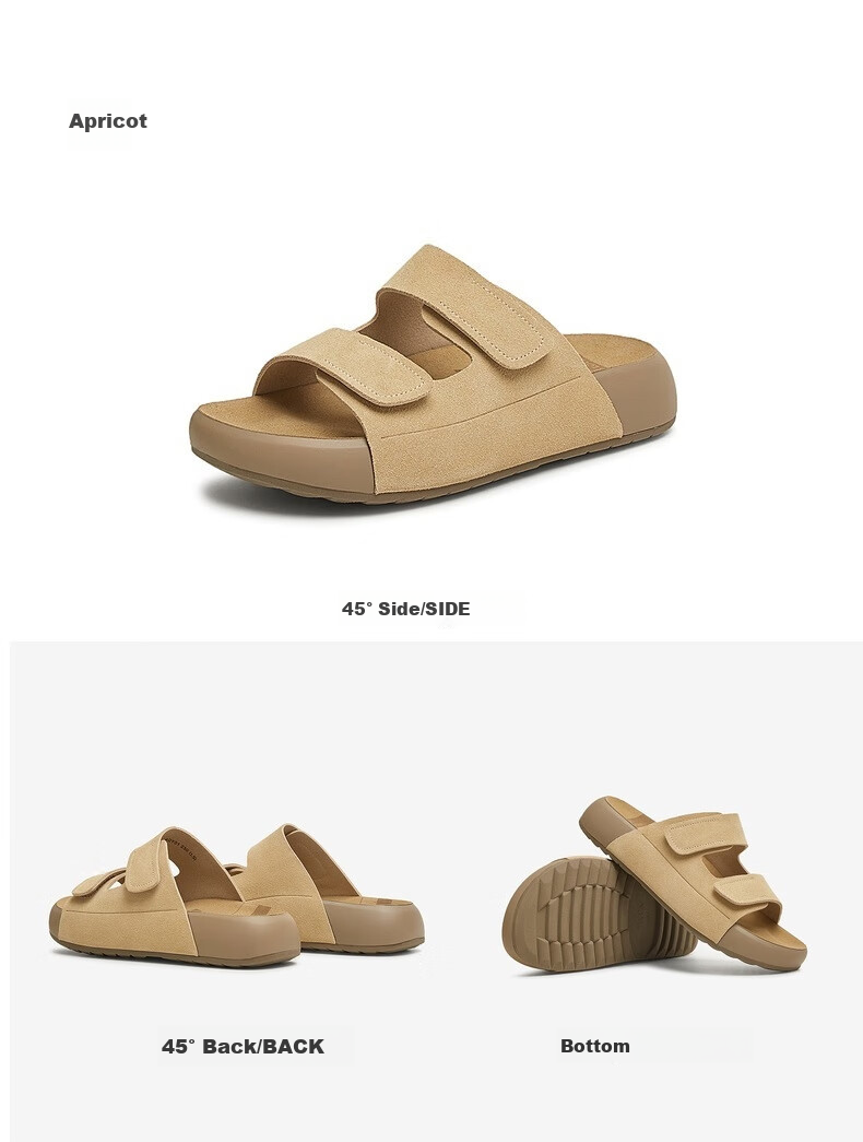 TATA Retro Birkenstock-Style Shoes, Women's New Autumn Thick-Soled Beach Sandals, Outdoor Slippers, Unisex Sandals, Blue, Size 35 7